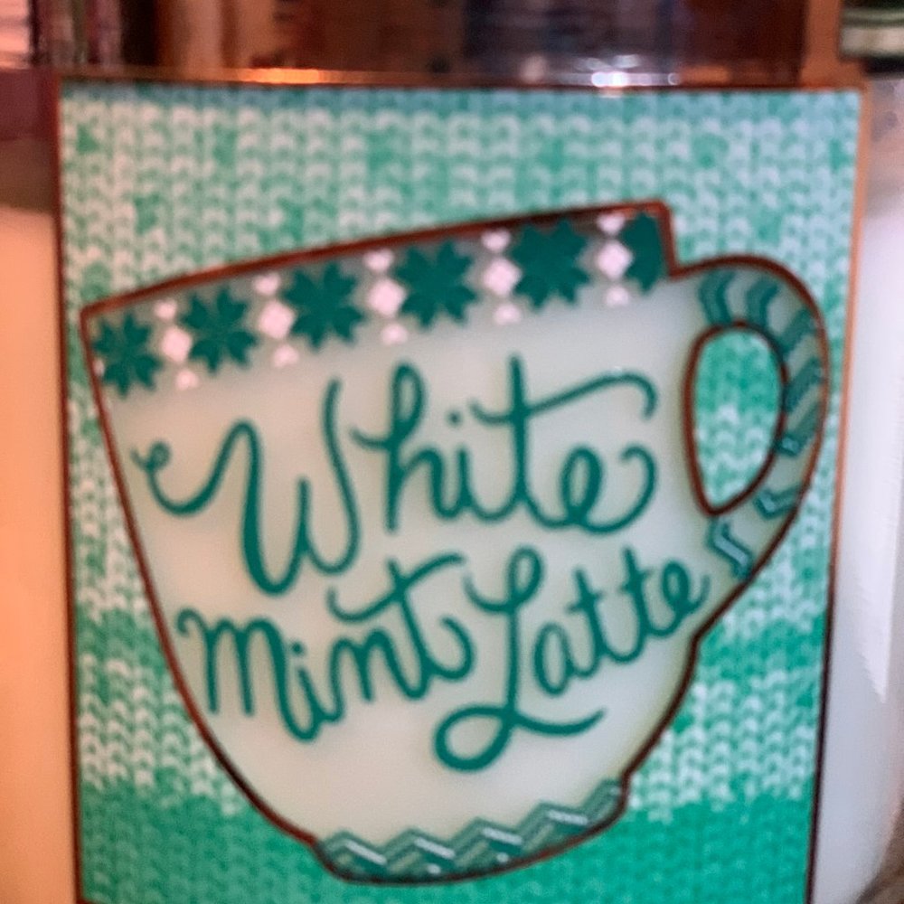 White Mint Latte BBW 3-Wick Candle